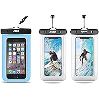 JOTO Universal Blue Waterproof Pouch for iPhone 11 Pro Max, Galaxy S20 Note 10+ up to 6.9