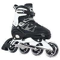 MammyGol Adult Inline Skates for Men Women, Blades Roller with Carbon Steel Bearings, TPR Brake, 3D Mesh, EVA Lining, PVC Upper | Adjustable Size for Better Fit for Skating Enthusiasts