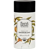 Nourish Organic | Almond Vanilla Deodorant | GMO-Free, Cruelty Free, 100% Vegan (2.2oz)