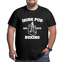 Irish Pub Boxing 1975 Big Size Men's T-Shirt Mans Soft Shirts Shirt Sleeve T-Shirt