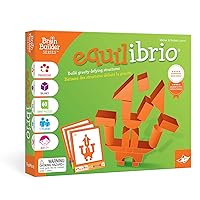Foxmind Games: Equilibrio Spatial Logic and Dexterity Game, Build Gravity Defying Structures, 60 Smart Puzzles to Work Through, 6 Levels of Complexity, Develops STEM Skills, 1+ Players, For Ages 5+