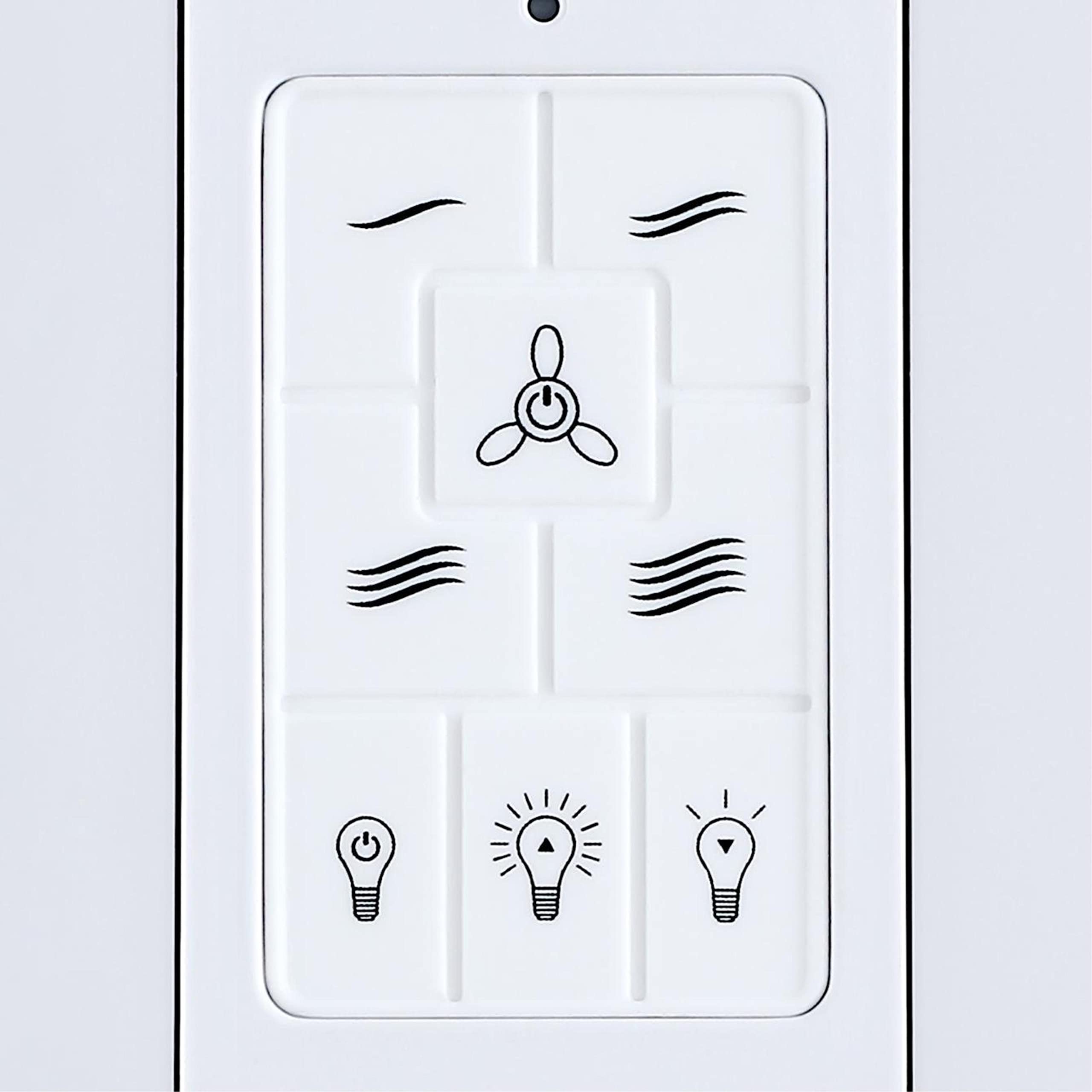 Westinghouse Lighting 7788500 Four Speed Ceiling Fan and LED Light Wall Control White