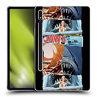 Head Case Designs Officially Licensed Jaws Collage Art Graphics Soft Gel Case Compatible with Samsung Galaxy Tab S8