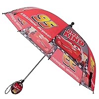 Kids Umbrella, Lightning or Mickey Mouse Toddler and Little Boy Rain Wear for Ages 3-6