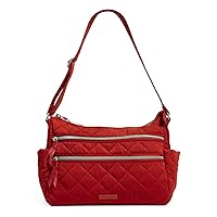 Verabradley Womens Performance Twill Triple Zip Shoulder Satchel Purse