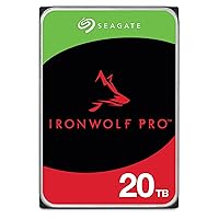 Seagate IronWolf Pro, 20 TB, Enterprise NAS Internal HDD –CMR 3.5 Inch, SATA 6 Gb/s, 7,200 RPM, 256 MB Cache for RAID Network Attached Storage (ST20000NT001)