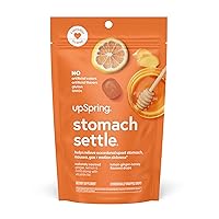 UpSpring Stomach Settle Drops for Fast-Acting Pregnancy Ocassional Nausea Relief & Morning Sickness Relief with Ginger, Lemon, Spearmint, Honey & B6, Lemon-Ginger-Honey Flavor, 28 Drops