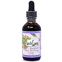 Herb Lore After Birthing Ease Tincture 2 fl oz - Alcohol Free - Postpartum Drops to Ease Afterbirth Contractions with Black Haw, Cramp Bark, Motherwort & Blue Cohosh