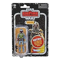 Star Wars Retro Collection Boba Fett Toy 3.75-inch Scale The Empire Strikes Back Action Figure, Toys for Kids Ages 4 and Up