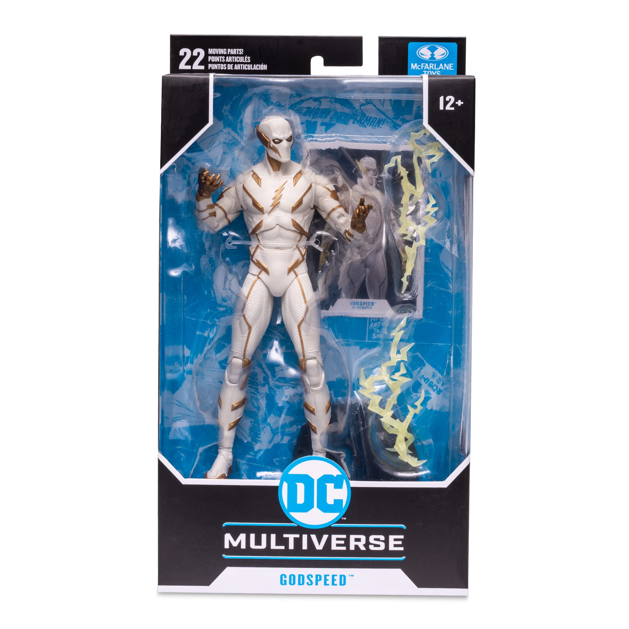 McFarlane DC Multiverse 7IN - Godspeed (DC Rebirth), White/Gold