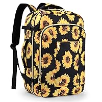 Travel Backpack for Women/Men,Waterproof Carry On Backpack with Laptop Compartment,Travel Essentials Backpack for Traveling,Business Hiking,Casual,Gym(Sunflower)