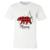 Personalized Christmas Shirt Family Matching Red Plaid Bear Xmas T-Shirt