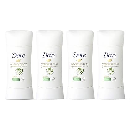 Dove Antiperspirant Deodorant with 48 Hour Protection Advance Cool Essentials Deodorant for Women, 2.6 Ounce (Pack of 4)