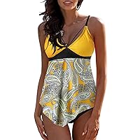 Skirt Swimwear Two Swimsuit Beachwear Bathing Suit Printed Pieces Vintage Monokini Plus Size Bathing Suit Top