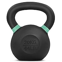 Yes4All Kettlebell Weights Cast Iron/Kettlebells Powder Coated - Strength Training, Home Gym, Full-body Exercises