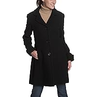 Marc New York Women's Single Breasted Button Front Coat