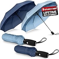 Repel Umbrella The Original Portable Travel Umbrella - Umbrellas for Rain Windproof, Strong Compact Umbrella for Wind and Rain - Perfect For On-the-Go, Car Umbrella, Backpack Umbrella