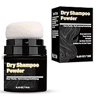 Dry Shampoo Powder, Dry Shampoo for Women, Non Aerosol, Benzene-free, Oil Absorbing + Shine Enhancing + No White Cast, Travel Size Powder Dry Shampoo for All Hair Types and Colors, 0.63 Oz