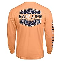 Salt Life Men's Tactical Camo Long Sleeve Classic Fit Shirt