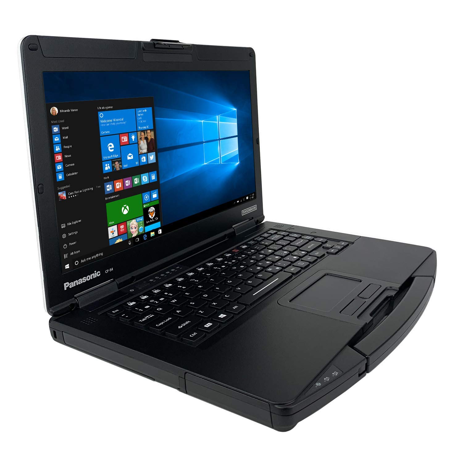 Panasonic Toughbook 54, CF-54 MK3, 14-inch FHD, Gloved Multi-Touch, Intel Core i5-7300U @ 2.60GHz, 16GB RAM, 256GB SSD, 4G LTE, Dedicated GPS, Webcam, Backlit Keyboard, Windows 10 Pro (Renewed)
