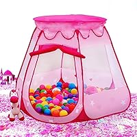 Children's six-Sided Tent Princess Play Ball Pit Outdoor Indoor Game Play Toys House, Ocean Ball Not Included