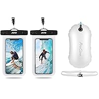 JOTO [2 Pack Universal Waterproof Pouch for Phones up to 7
