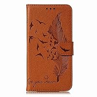 Case for Samsung Galaxy S22/S22 Plus/S22 Ultra 5G, Fashion PU Leather Flip Wallet Case Card Slot Kickstand Magnetic Phone Stand Protection Shockproof Cover,Orange,s22 Ultra 6.8''