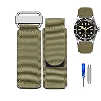 RAYESS 22mm 24mm Nylon Watch Band For Seiko Tudor Rolex BR Hook-and-loop Fastener Sport Watchband Steel Buckle NATO Strap Black Blue