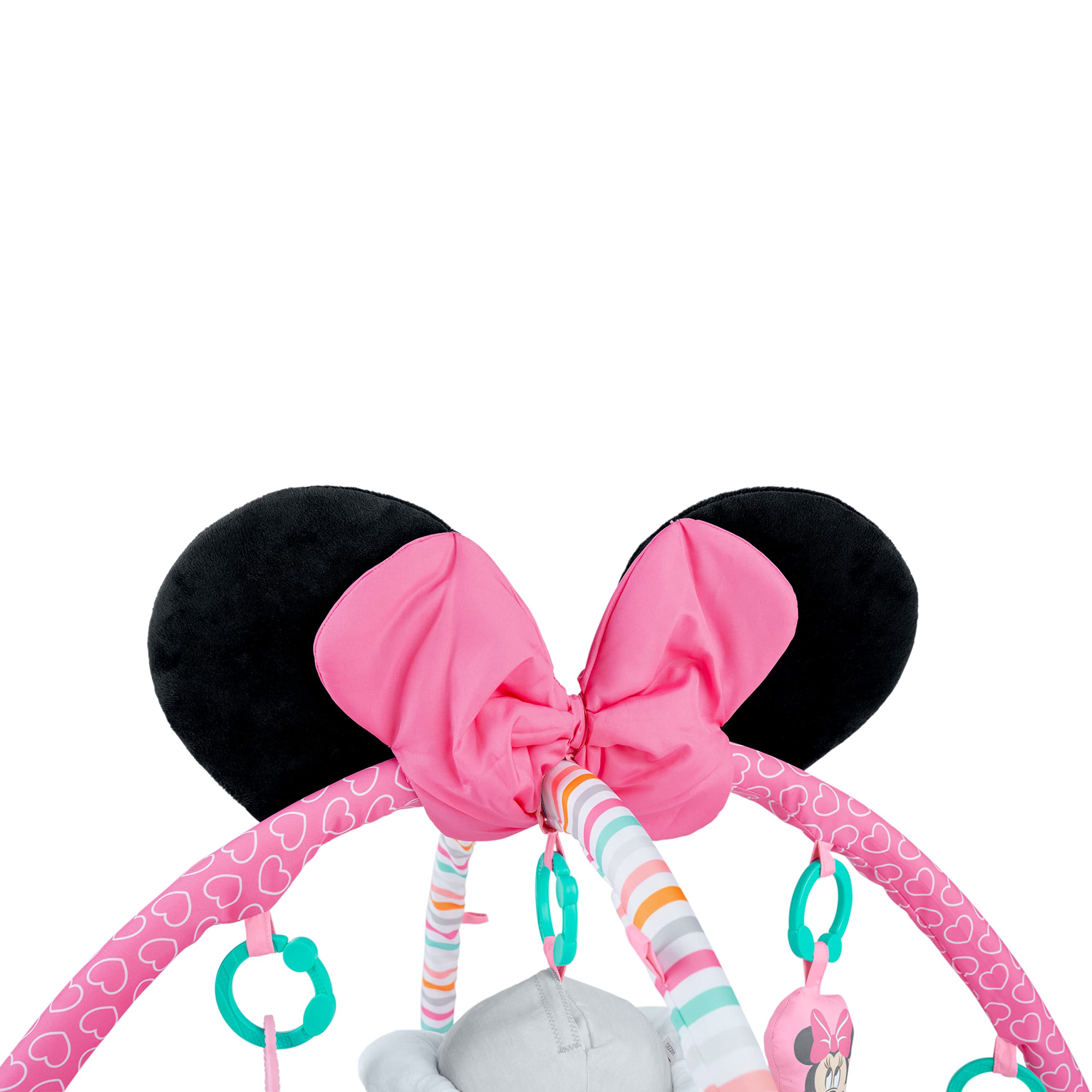 Bright Starts Disney Baby Minnie Mouse Forever Besties Activity Gym with Music and Lights, Pink, Newborn+