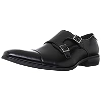AAA+(サンエープラス) Men's Business Shoes Double Monk/2605, Black, 24.5 cm