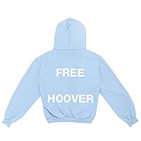 unisex adult Hoodie Hooded Sweatshirt, Light Blue, Medium US