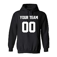Add Your Own Name And Number Custom Jersey Sports Pullover Sweatshirt Hoodie