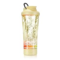 VOLTRX Premium Electric Protein Shaker Bottle, Made with Tritan - BPA Free - 24 oz Vortex Portable Mixer Cup/USB Rechargeable Shaker Cups for Protein Shakes