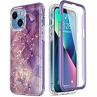 Esdot for iPhone 13 Mini Case with Built-in Screen Protector,Military Grade Rugged Cover with Fashionable Designs for Women Girls,Protective Phone Case 5.4