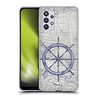 Head Case Designs Officially Licensed Paul Brent Vintage Wheel Nautical Soft Gel Case Compatible with Galaxy A32 5G / M32 5G (2021)