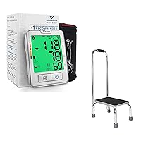 Medical Automatic Blood Pressure Monitor and Foot Step Stool with Handle Bundle