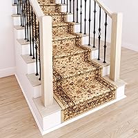 Westerly Marash Luxury Collection 25' Stair Runner Rugs Stair Carpet Runner with 336,000 Points of Fabric per Square Meter, Ivory