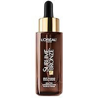 Sublime Bronze Self Tanning Facial Drops with Hyaluronic Acid, Gradual Tan, Fragrance-Free, 1 fl. Oz