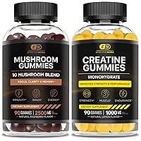 Mushroom Gummies 90ct & Creatine Monohydrate Gummies 90ct