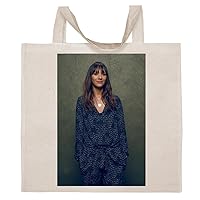 Rashida Jones - Cotton Photo Canvas Grocery Tote Bag #G767800