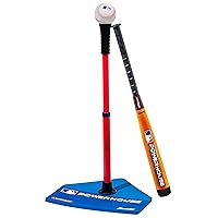 Franklin Sports MLB Adjust-A-Hit T-Ball Set Blue/Red, 5 - 18 years includes Tee, Ball, & Bat