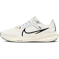 Nike Pegasus 40 Women's Road Running Shoes (DV3854-104, Sail/Coconut Milk/White/Black) Size 8
