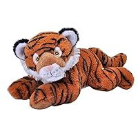 Wild Republic EcoKins Tiger Stuffed Animal 12 inch, Eco Friendly Gifts for Kids, Plush Toy, Handcrafted Using 16 Recycled Plastic Water Bottles