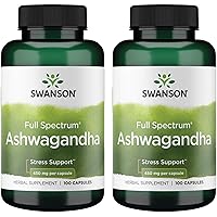Ashwagandha Powder Supplement-Ashwagandha Root Supplement Promoting Stress Relief '&' Energy Support-Ayurvedic Supplement for Natural Wellness (100 Capsules, 450mg Each) 2 Pack