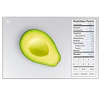 Nutrition Scale, Food Grade Glass, Calorie Counting Scale, Meal Prep Scale, and Weight Loss Scale, Designed in St. Louis, Silver