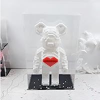 29 inch Tall Clear Acrylic Display Case for Bearbrick 1000% Collectibles,Dustproof Protective Showcase Stand,Assemble Display Boxes for Large Doll Toy Figure Doll Home Storage Cube with Base