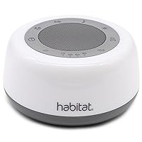 Habitat White Noise Machine, Multi-Color Night Light, 25 Relaxation Sounds, Bluetooth, 4 Timer Options, 15 Volume Levels