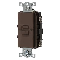 GFBFST20 20 Amp 125V Commercial/Residential Self Test Faceless GFCI Receptacle, Brown