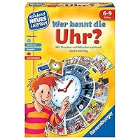 Ravensburger 24995 Play and Learn Who Knows The Clock Educational Game