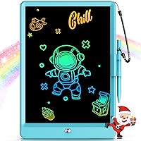 Bravokids Toys for 3-6 Years Old Girls Boys, LCD Writing Tablet 10 Inch Doodle Board, Electronic Drawing Pads, Educational Birthday Gift for 3 4 5 6 7 8 Years Old Kids Toddler (Blue)